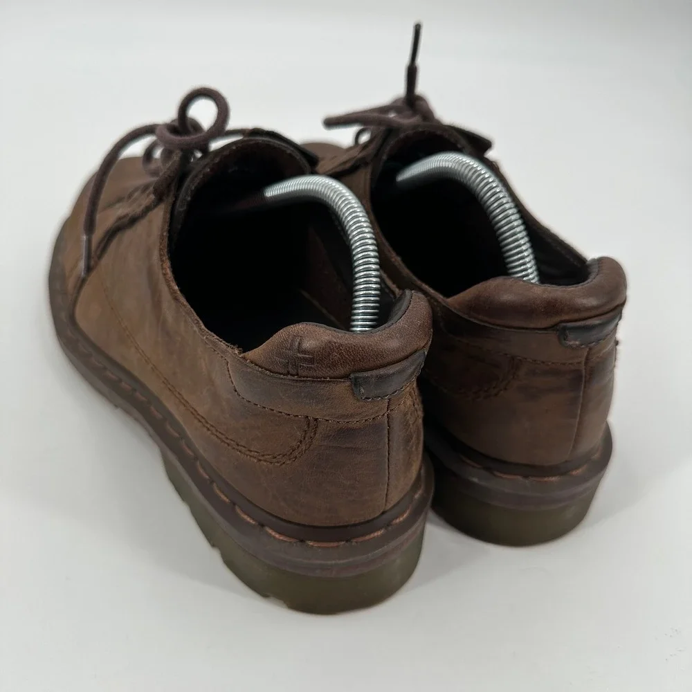 Doc Dr Martens Mens Brown Leather Oxford‎ Lace Up Casual Shoes Sz 10 Unisex